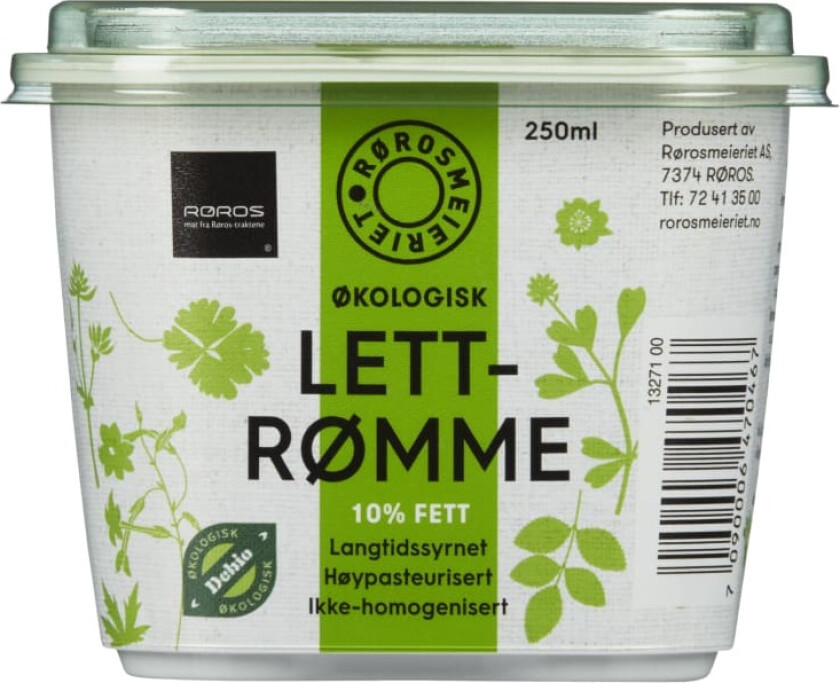 Lettrømme 10% Økologisk 250ml