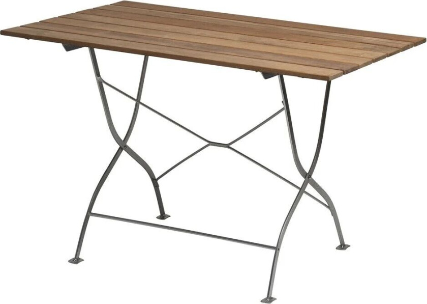 Bryggeribord Teak-varmgalvanisert stativ