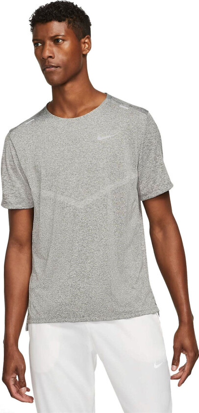 Dri-Fit Rise 365 Running Top Herre Smoke Grey/Heather/Reflective Silver L