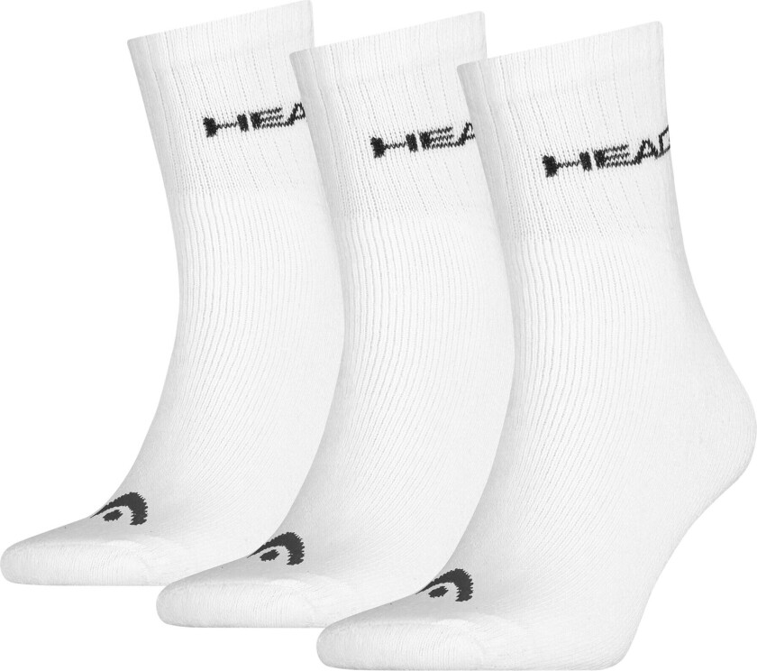 Head Socks Tennis 3P Club, tennissokker WHITE/BLACK