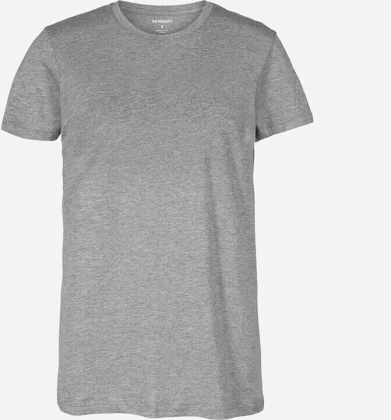 Short Sleeve Crewneck T-Shirt - Grey Melange Grå XL