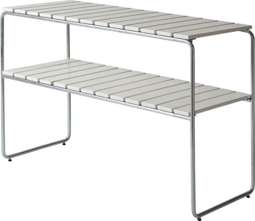 Bilde av Grythyttan avlastningsbord Hvit lakkert varmgalvanisert stativ