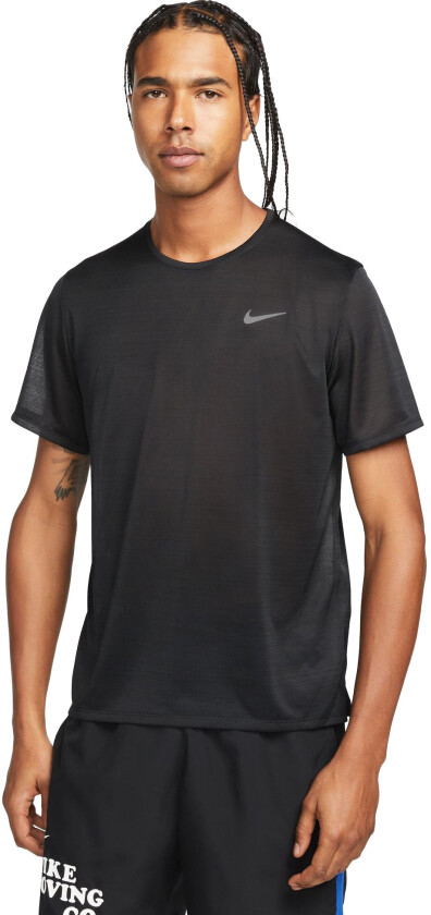 Dri-Fit Miler Men'S Ss T-Shirt Black/Reflective Silv