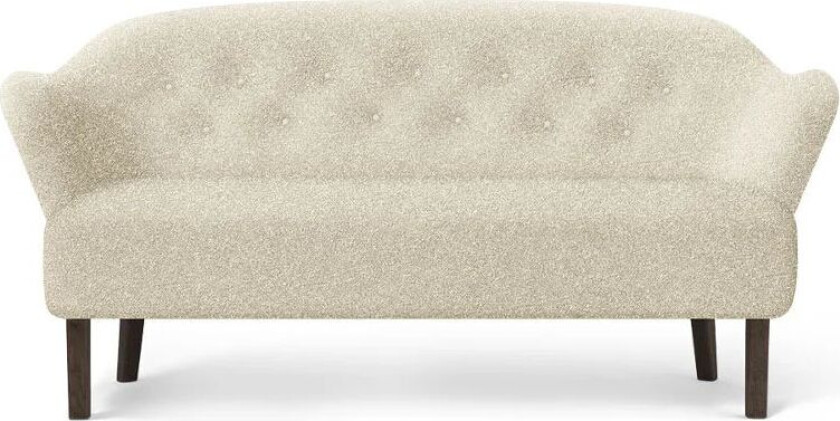 Ingeborg 2,5-seters sofa tekstil sahcozero beige, ben eik røkt