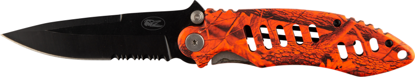 iFish Folding Knife OR Camo OneSize, Orange Camo