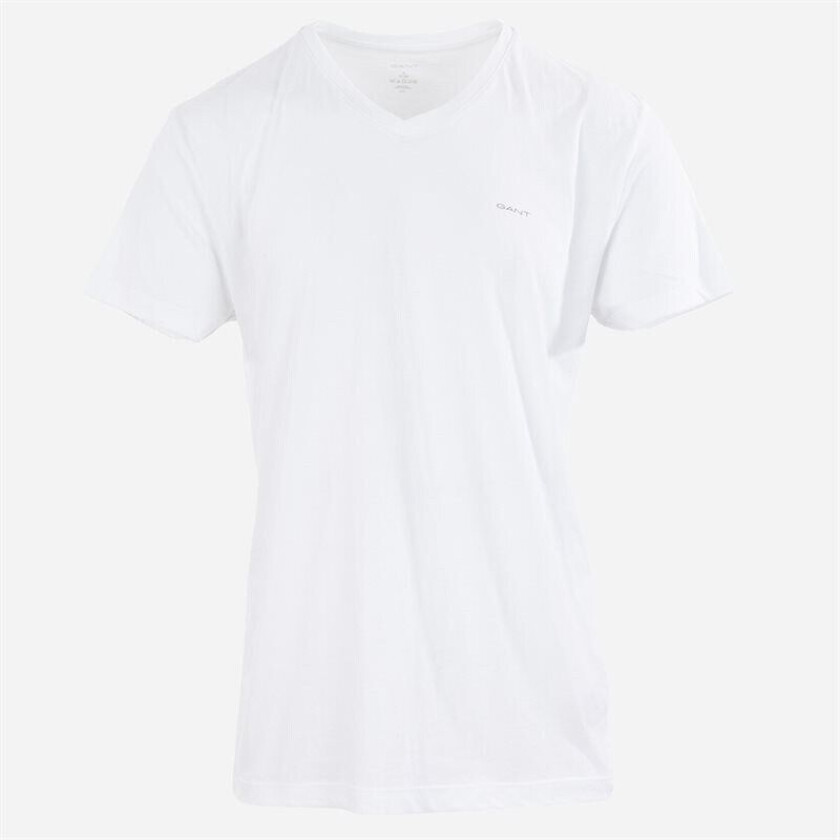 Gant 2 Pack V-Neck T-Shirt - White Hvit M