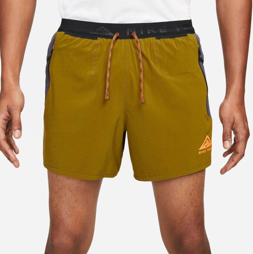 Dri-Fit Trail Second Sunrise 5" Shorts Herre Olive Flak/Gridiron/Bright Mandarin XL