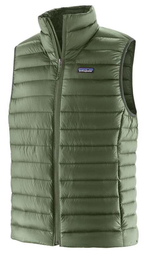 M'S Down Sweater Vest Sedge Green M