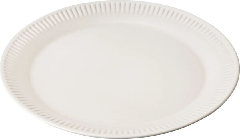 Knabstrup middagstallerken hvit 22 cm