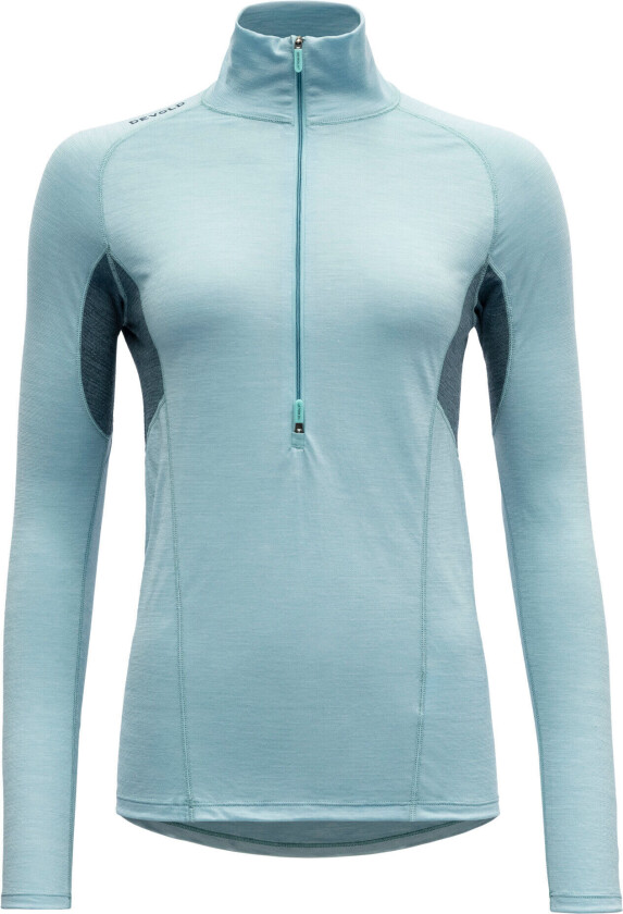 Running Merino 130 Zip Neck Wmn Cameo M