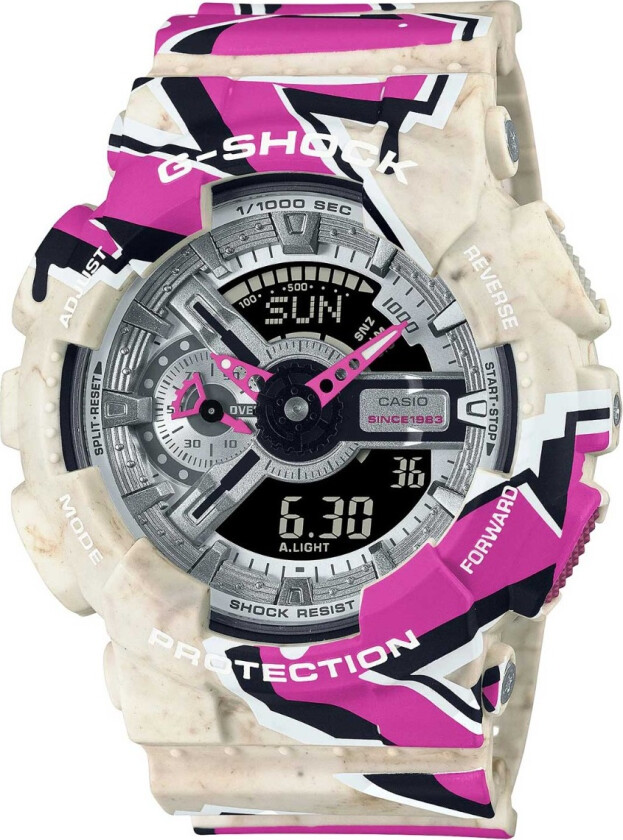 G-Shock Street Spirit Limited GA-110SS-1AER - Anadigi - Krem - Herreklokker - Resin - Mineral