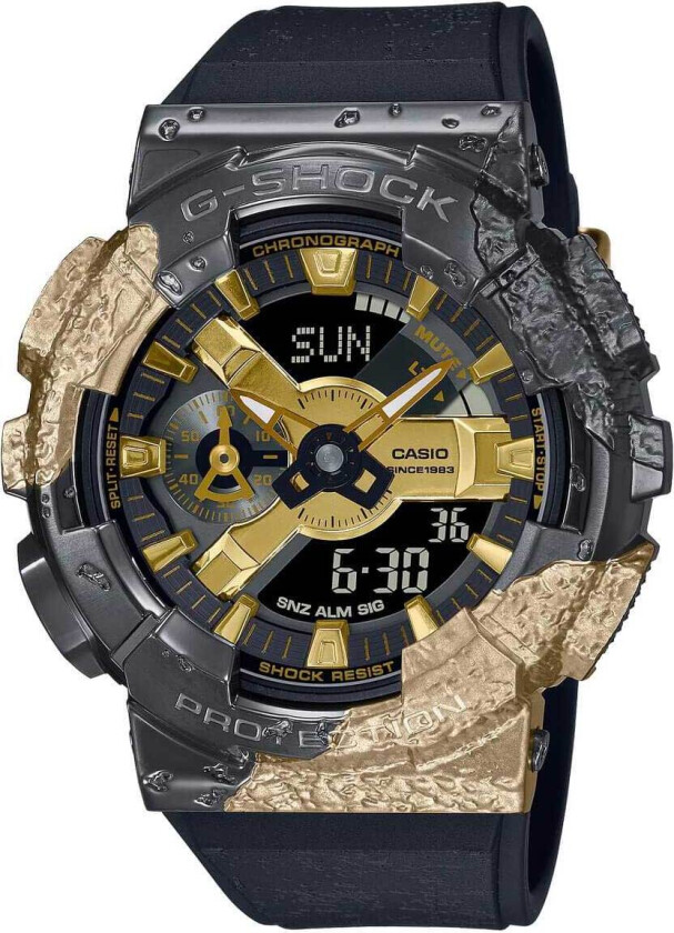G-Shock Adventurers Stone Series Limited GM-114GEM-1A9ER - Anadigi - Sort - Herreklokker - Resin - Mineral