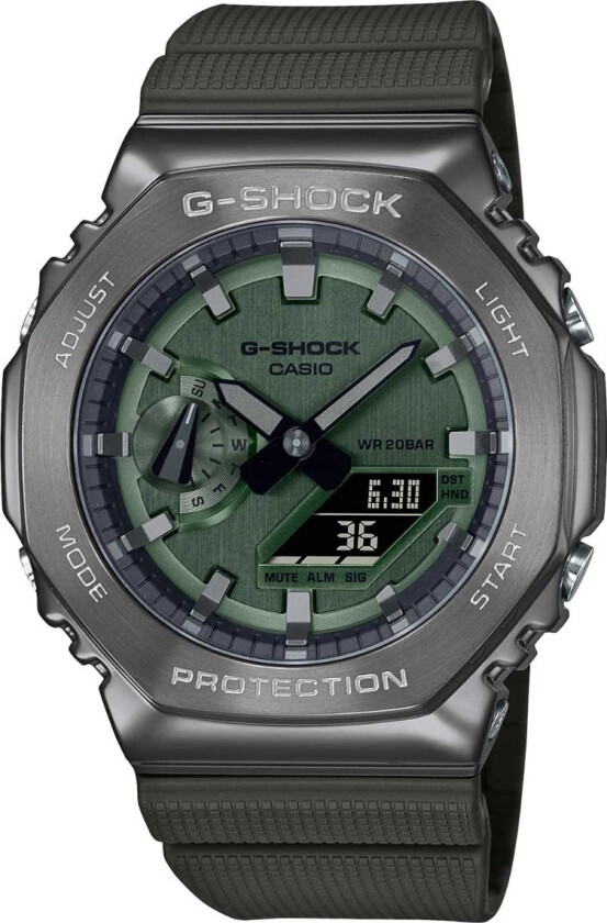 G-Shock Limited GM-2100B-3AER - Anadigi - Grå - Herreklokker - Resin - Mineral