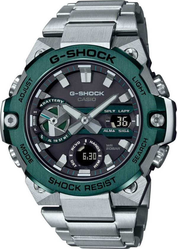 G-Shock G-Steel Limited GST-B400CD-1A3ER - Anadigi - Sølv - Herreklokker - Rustfritt stål - ledd m/pin - Mineral