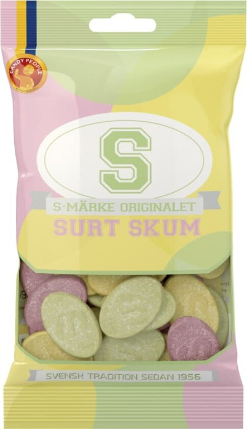 Candy People S-Merke Surt Skum 70g