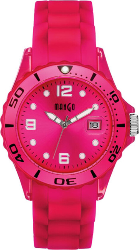 Tutti Frutti Pink Dameur - A68332DP14KV - Kvarts - Lyserød - Dameklokker - Silikon - Mineral
