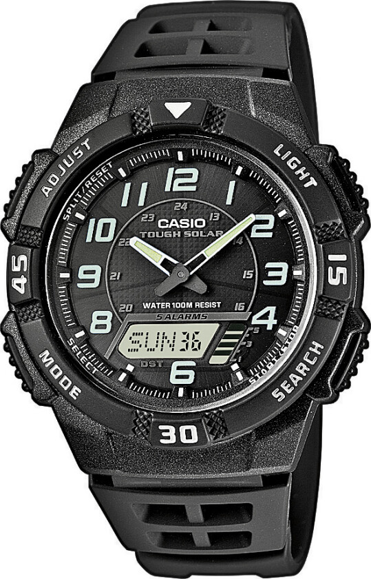 Classic AQ-S800W-1BVEF - Anadigi - Sort - Unisex - Resin - Mineral