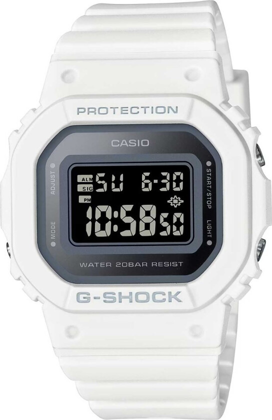 G-Shock GMD-S5600-7ER - Digital - Hvit - Dameklokker - Resin - Mineral
