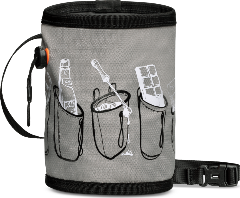 Gym Print Chalk Bag OneSize, Granit