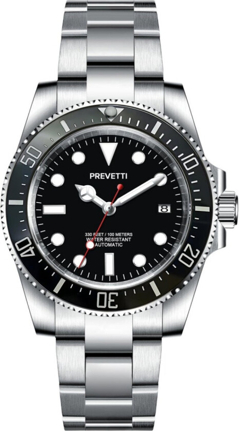 Sports Diver Automatic PR2802 - Automatisk - Sølv - Herreklokker - Rustfritt stål - ledd m/pin - Safir
