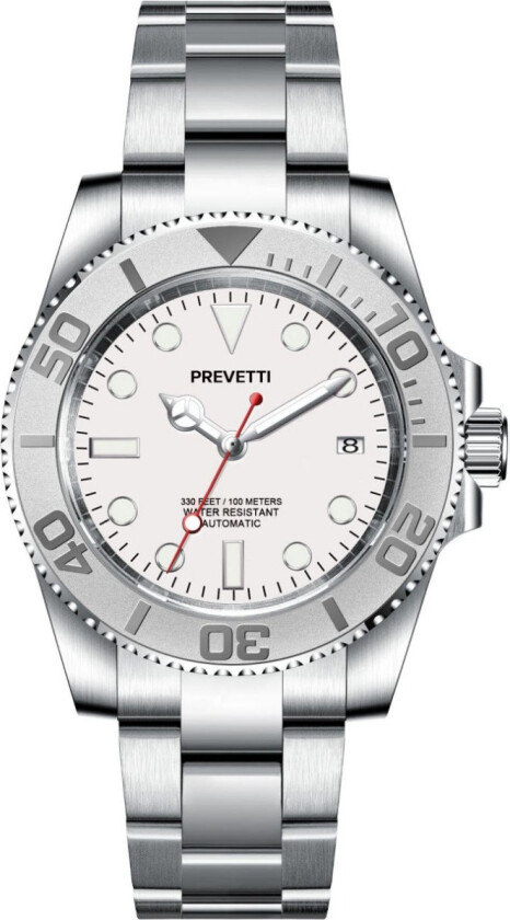 Sports Diver Automatic PR2803 - Automatisk - Sølv - Herreklokker - Rustfritt stål - ledd m/pin - Safir