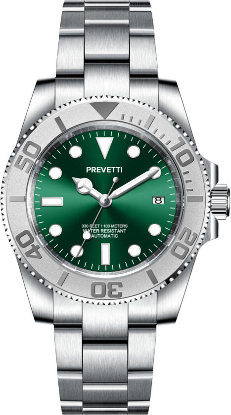 Sports Diver Automatic PR2805 - Automatisk - Sølv - Herreklokker - Rustfritt stål - ledd m/pin - Safir