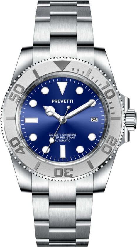 Sports Diver Automatic PR2806 - Automatisk - Sølv - Herreklokker - Rustfritt stål - ledd m/pin - Safir