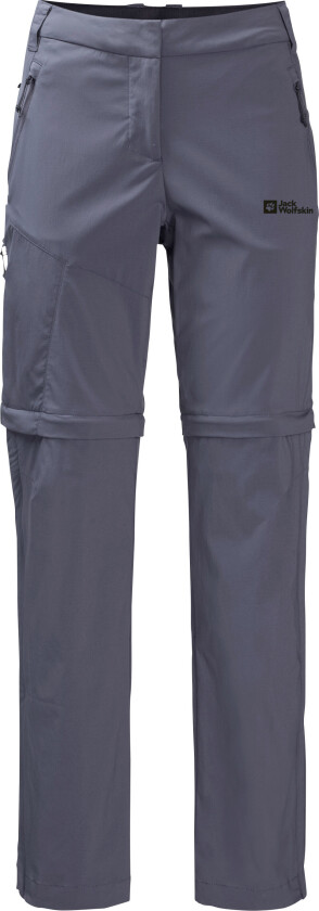 Women's Glastal Zip Away Pants 38, Dolphin