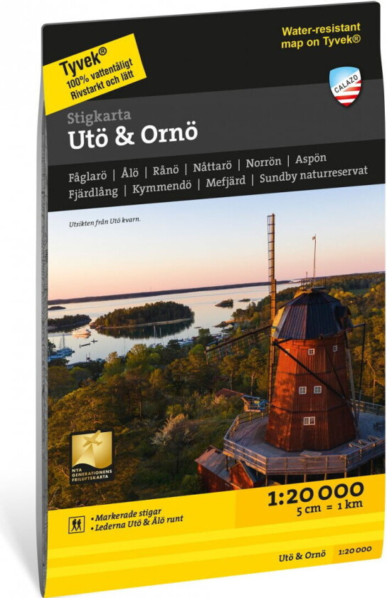 Stigkarta Utö & Ornö 1:20 000 OneSize, NoColour