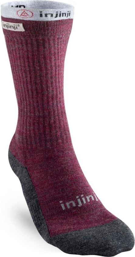 Women's Liner + Hiker Crew 40.5-44.5, Maroon