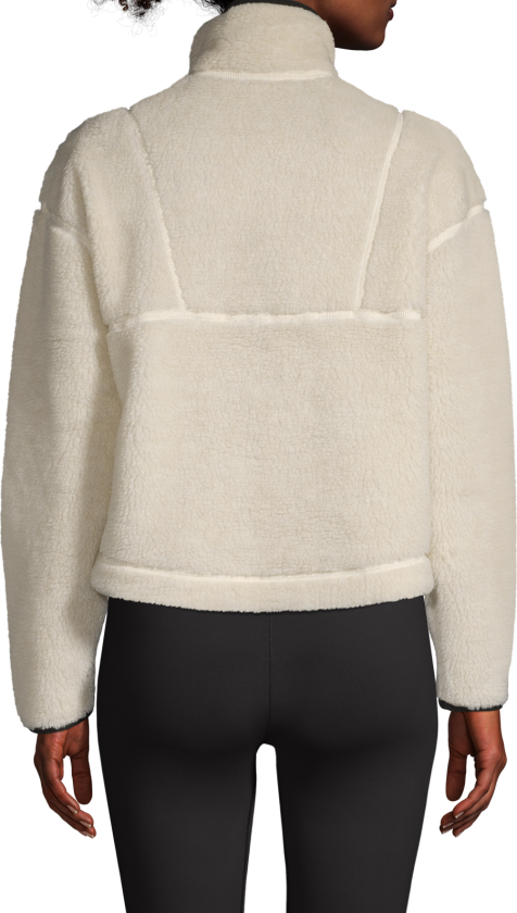 Women's Pile Half Zip L, Off White