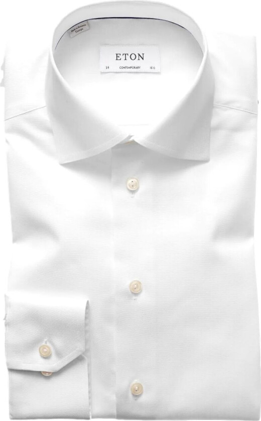 3000 Contemporary White Signature Twill Shirt Skjorte Hvit male 41