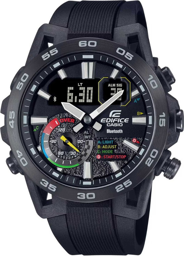Edifice Sospensione ECB-40MP-1AEF - Anadigi - Sort - Herreklokker - Resin - Mineral