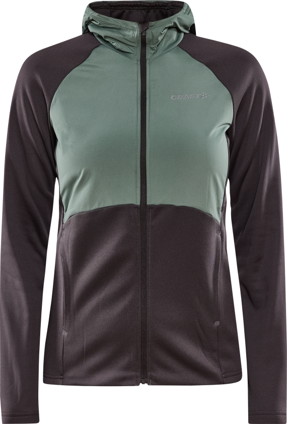 Women's ADV Essence Jersey Hood Jacket XS, Slate/Thyme