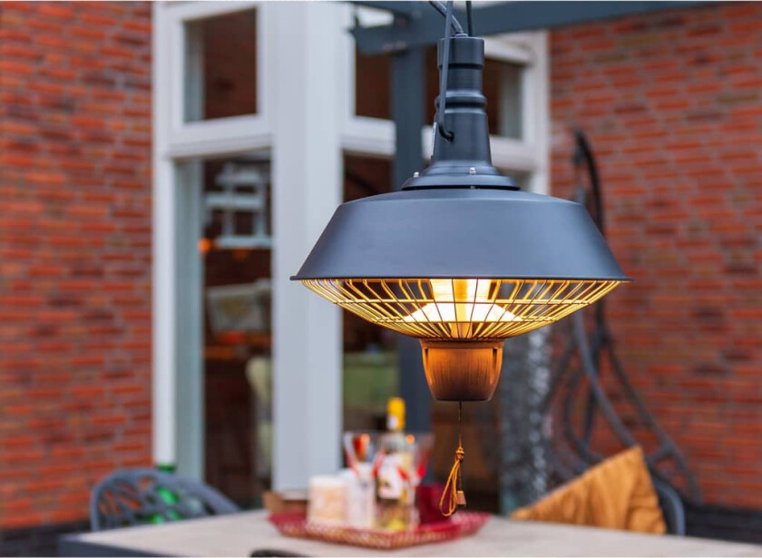 Bilde av Hengende terrassevarmer Indus 2100 W halogen svart RSH16