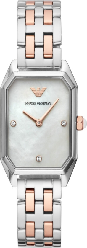 Emporio Armani Gioia AR11146 - Kvarts - Sølv - Dameklokker - Rustfritt stål - ledd m/pin - Mineral