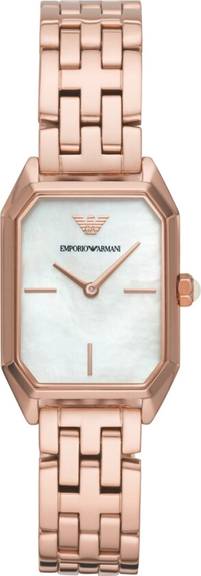 Emporio Armani Gioia AR11147 - Kvarts - Rosegull - Dameklokker - Rustfritt stål - ledd m/pin - Mineral