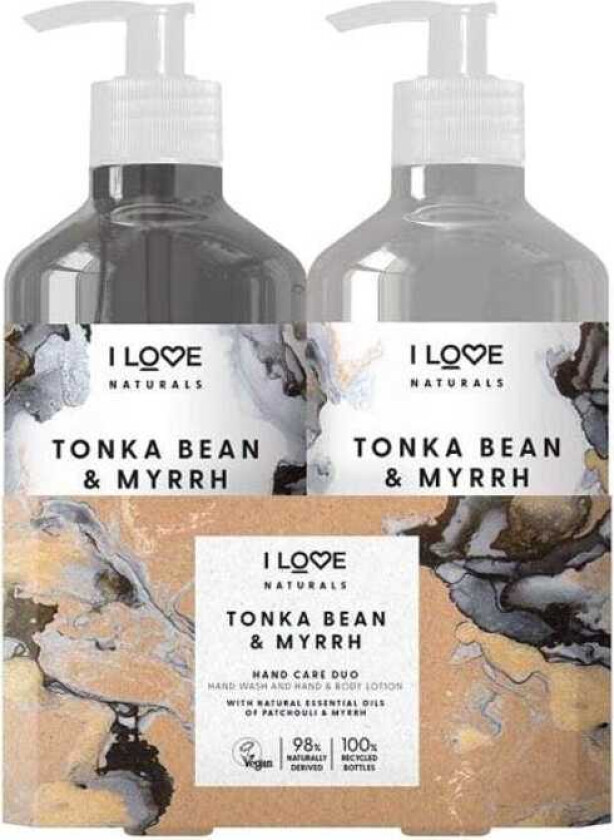 I Love Naturals Tonka Bean & Myrrh Hand Care Duo 2 X 500ml