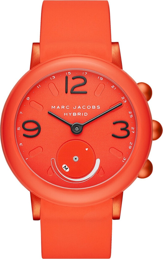 Marc Jacobs Riley Hybrid Smartwatch MJT1012 - - Lyserød - Dameklokker - Gummi - Mineral