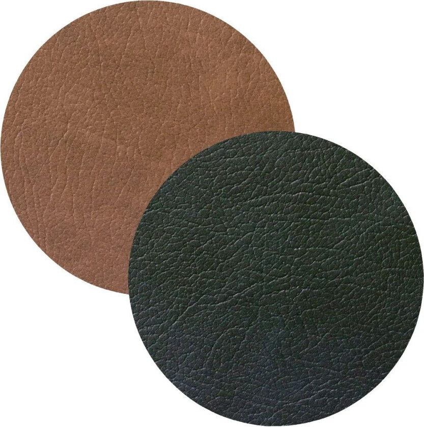 Bilde av Lind DNA Cloud glassunderlag vendbar circle 1 stk. Svart-brun