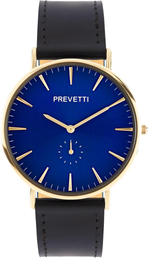 Preppy Gold/Blue Black Leather PR10200 - RIP - Kvarts - Gull - Herreklokker - Skinn - Mineral