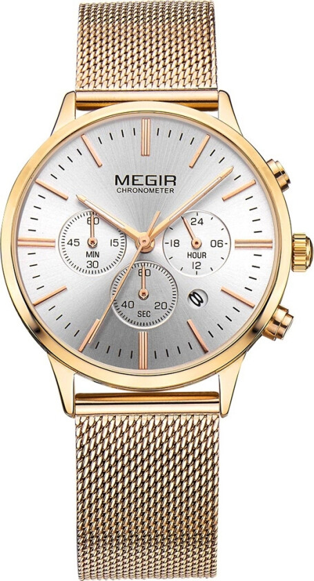 Golden Mesh Chronograph - Kvarts - Gull - Dameklokker - Meshlenke - Mineral