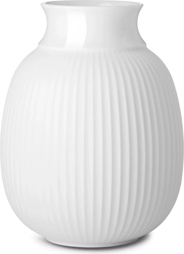 Lyngby Curve vase 17,5 cm Hvit