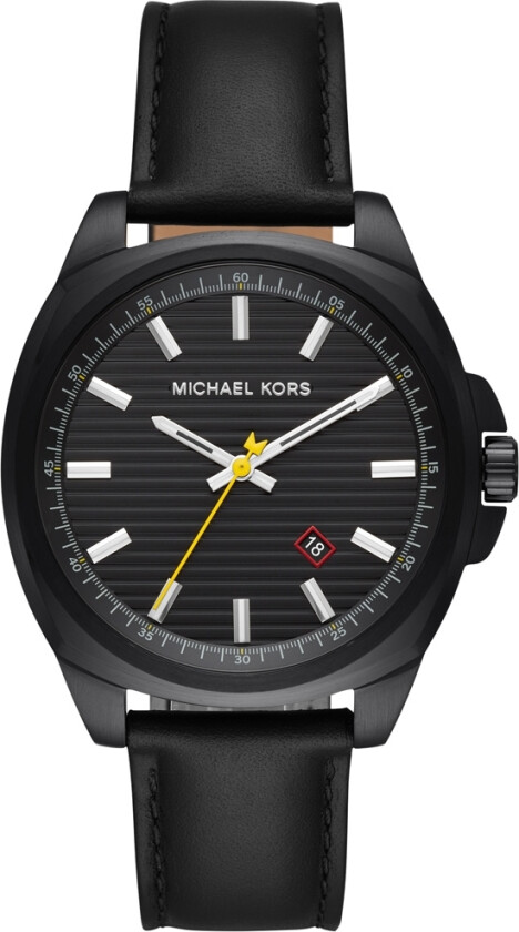 Bryson MK8632 - Kvarts - Sort - Dameklokker - Skinn - Mineral