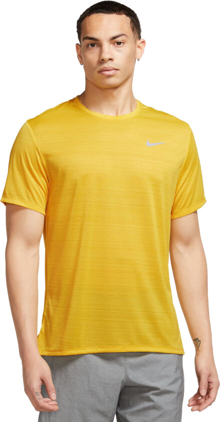 Dri-Fit Miler Breathe Ss T-Shirt Herre Vivid Sulfur L