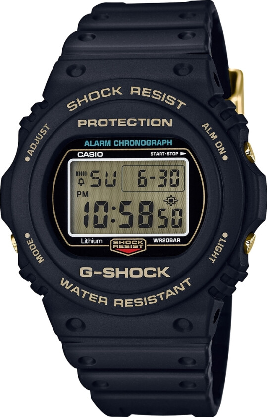 G-Shock Anniversary Limited Edition DW-5735D-1BER - Digital - Sort - Herreklokker - Resin - Mineral