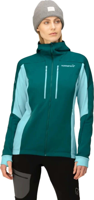 Women's Trollveggen Powerstretch Pro Zip Hood XS, Everglade