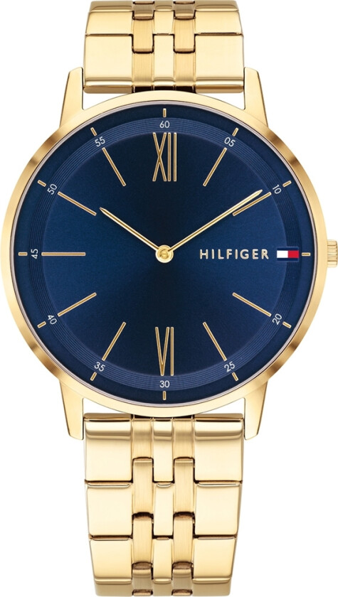 Klassisk og elegant - Tommy Hilfiger Cooper 1791513 - Kvarts - Gull - Herreklokker - Rustfritt stål - ledd m/pin - Mineral