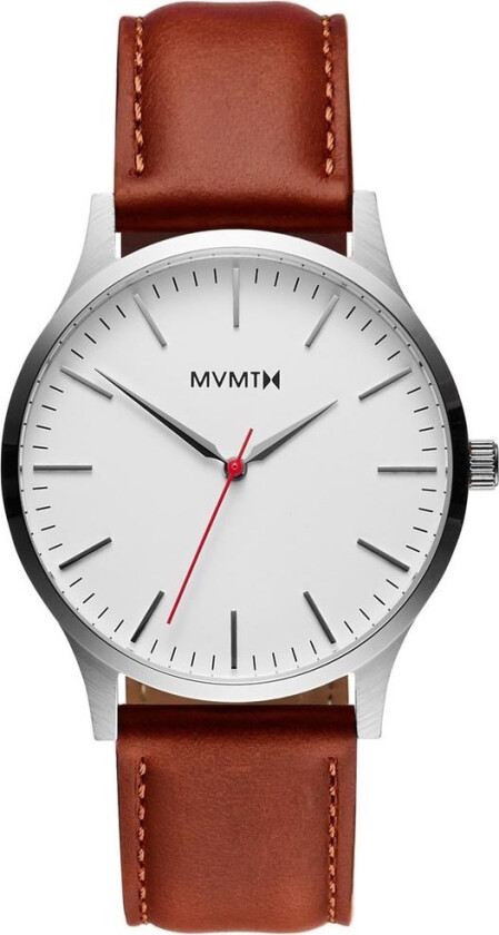 40 Series D-MT01-SNA - Kvarts - Sølv - Herreklokker - Skinn - Mineral