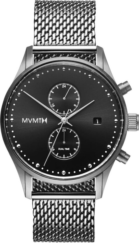 Voyager Sterling D-MV01-S2 - Kvarts - Sølv - Herreklokker - Meshlenke - Mineral
